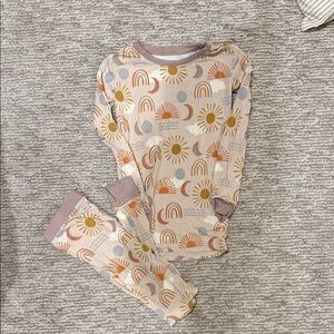 Little Sleepies Sun and Rainbow Pajama Set - Multicolor